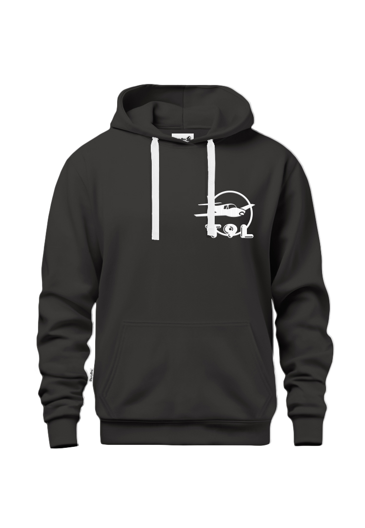 Bluza z kapturem Technikum lotniczego w Warszawie | wersja minimalistyczna