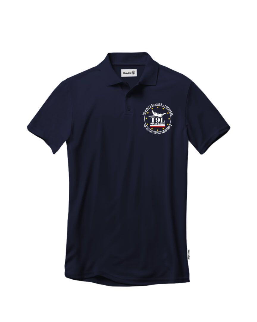 Koszulka polo Technikum Lotniczego nr 9 w Warszawie