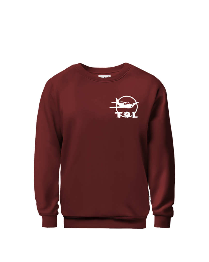 Bluza crewneck Technikum lotniczego w Warszawie | wersja minimalistyczna