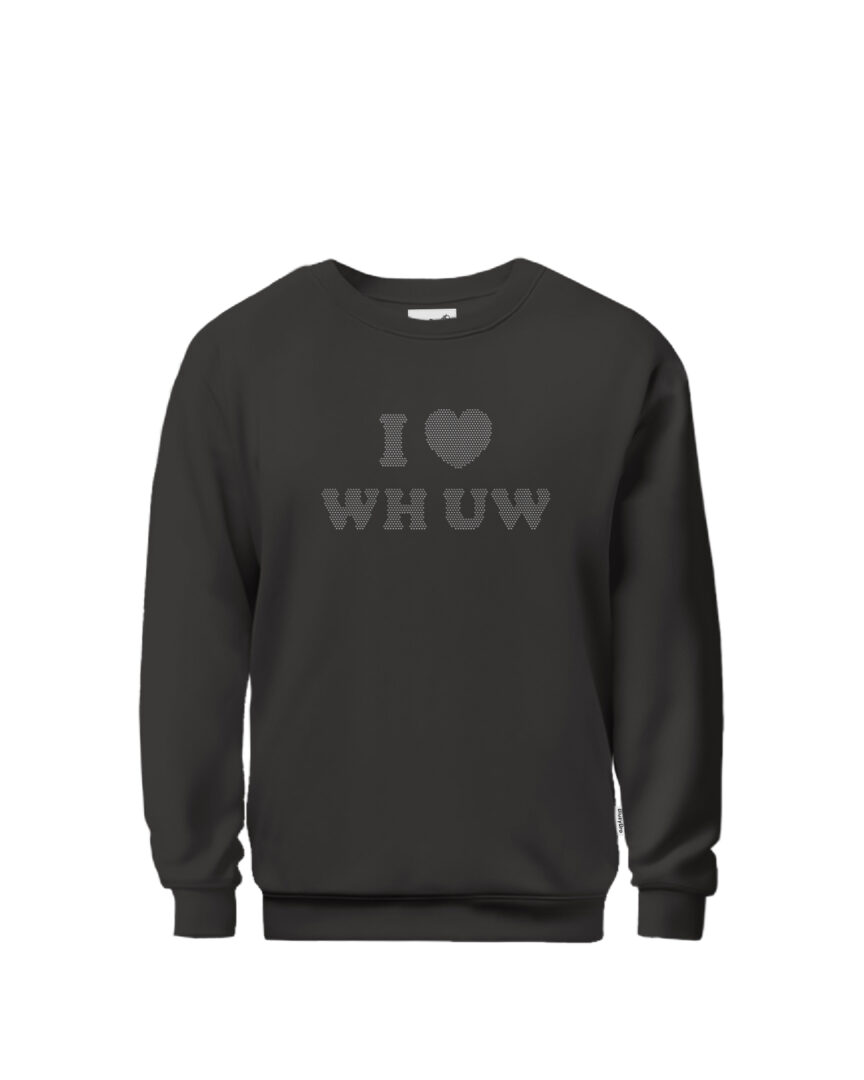 Bluza bez kaptura UW Wydział Historii | Kryształki