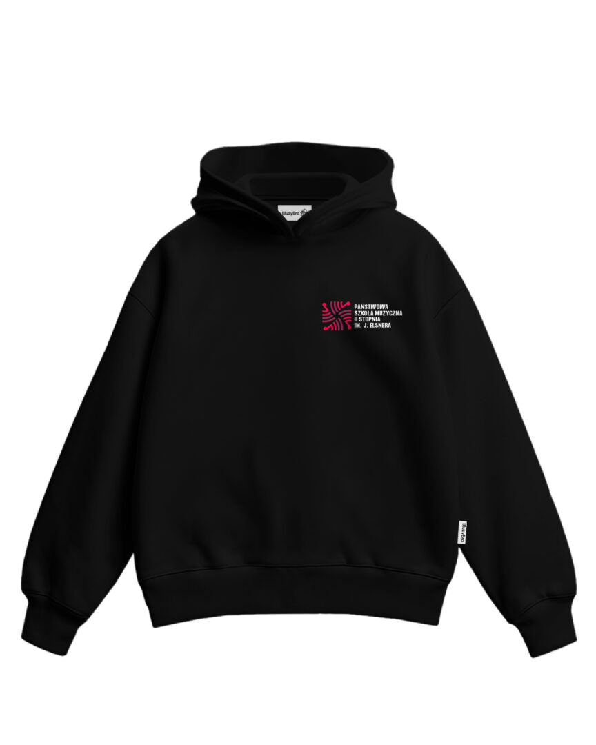 Bluza boxy ZPSM nr 1 Warszawa Elsner | Czarna bluza
