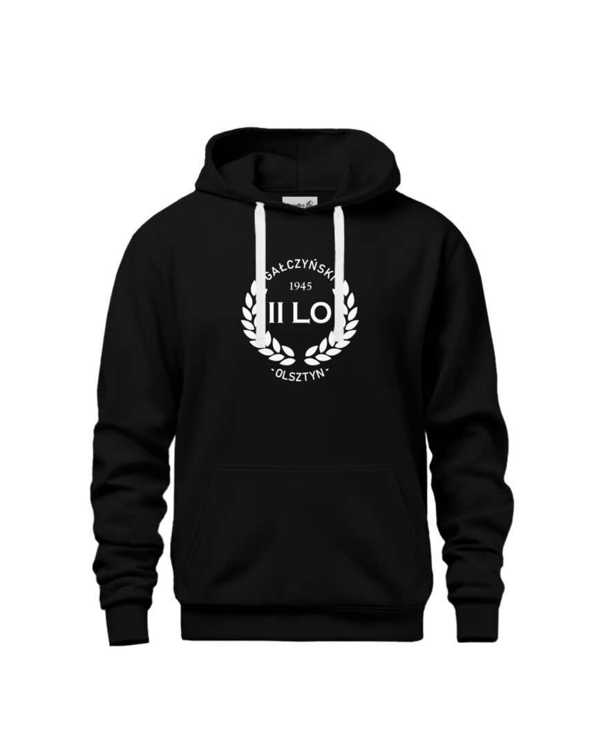 Bluza z kapturem 2 LO Olsztyn | Haft