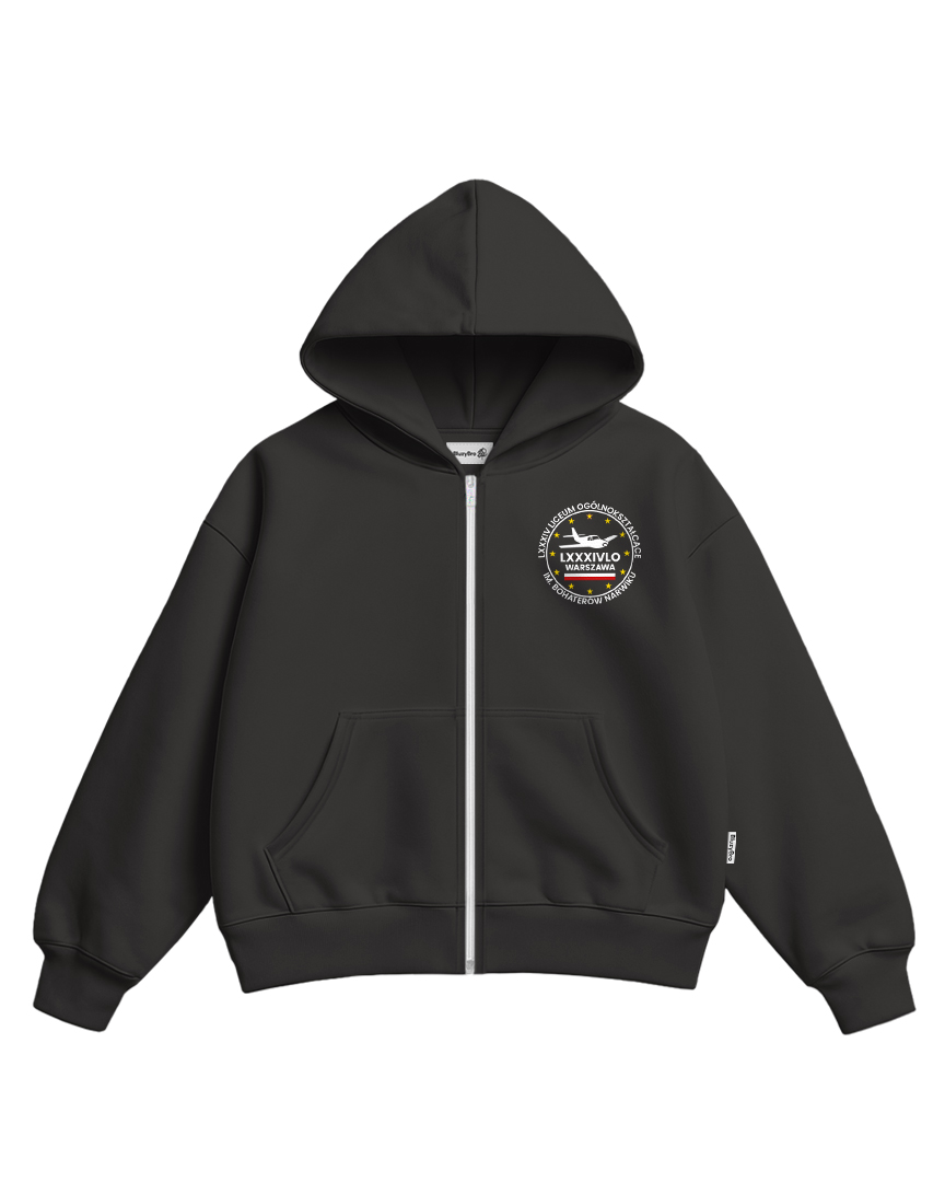 Bluza ultra boxy rozsuwana LXXXIV LO w Warszawie