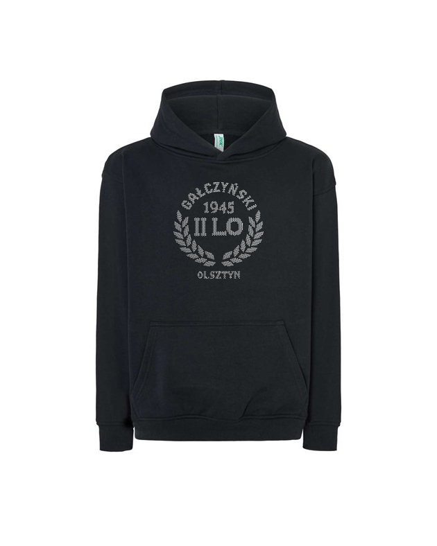 Bluza boxy 2 LO Olsztyn | Importowana z kryształkami