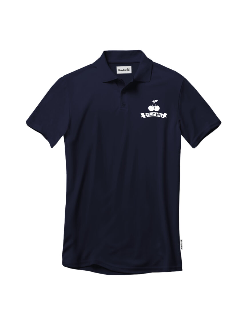 Koszulka polo ZSLiT nr 1 Wiśniowa