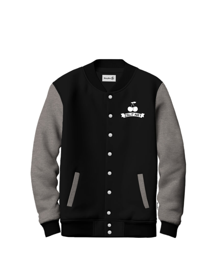 Bluza baseballowa ZSLiT nr 1 Wiśniowa