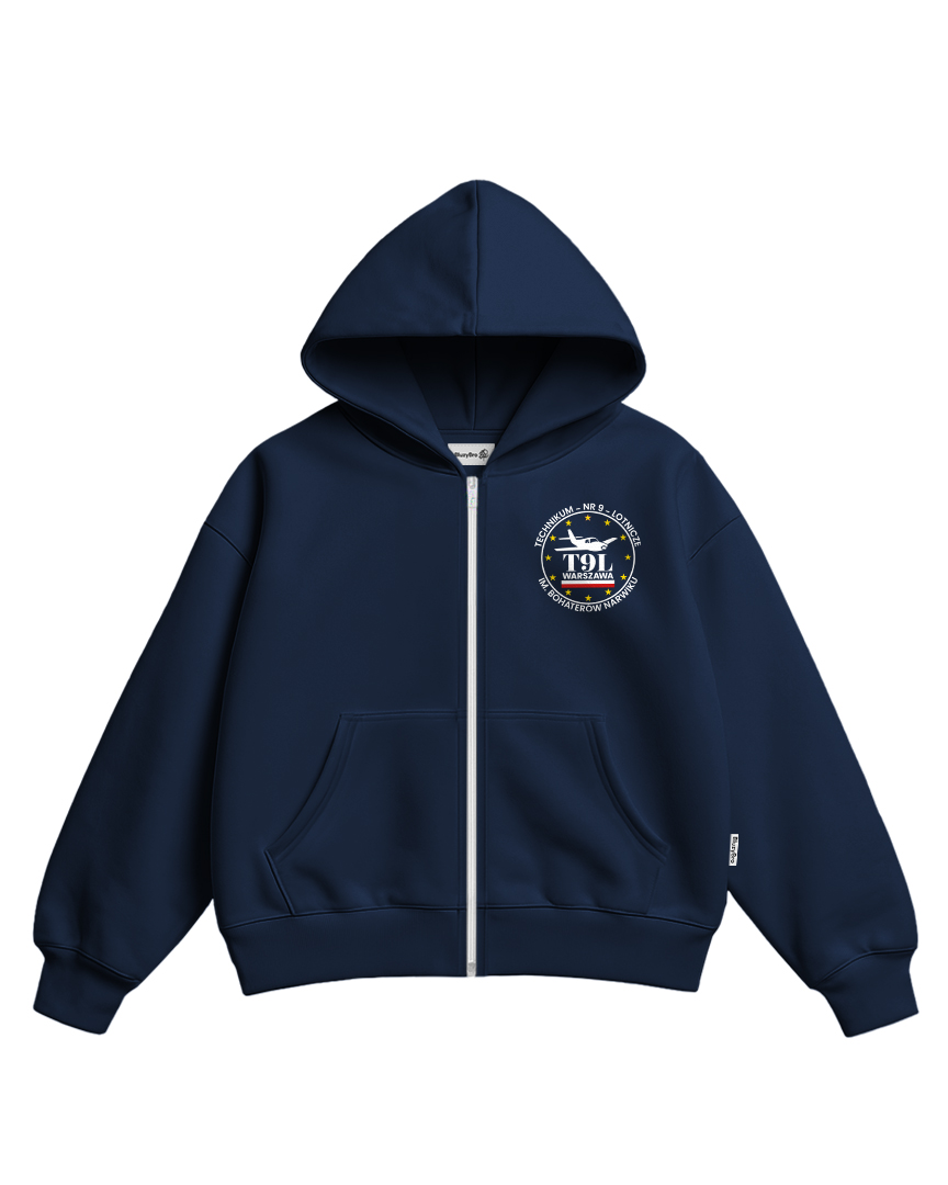 Bluza ultra boxy rozsuwana Technikum Lotniczego nr 9 w Warszawie